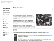 Tablet Screenshot of mobilephonehistory.co.uk